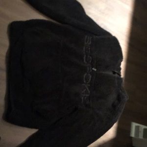 Black Bespoke hoodie super fluffy